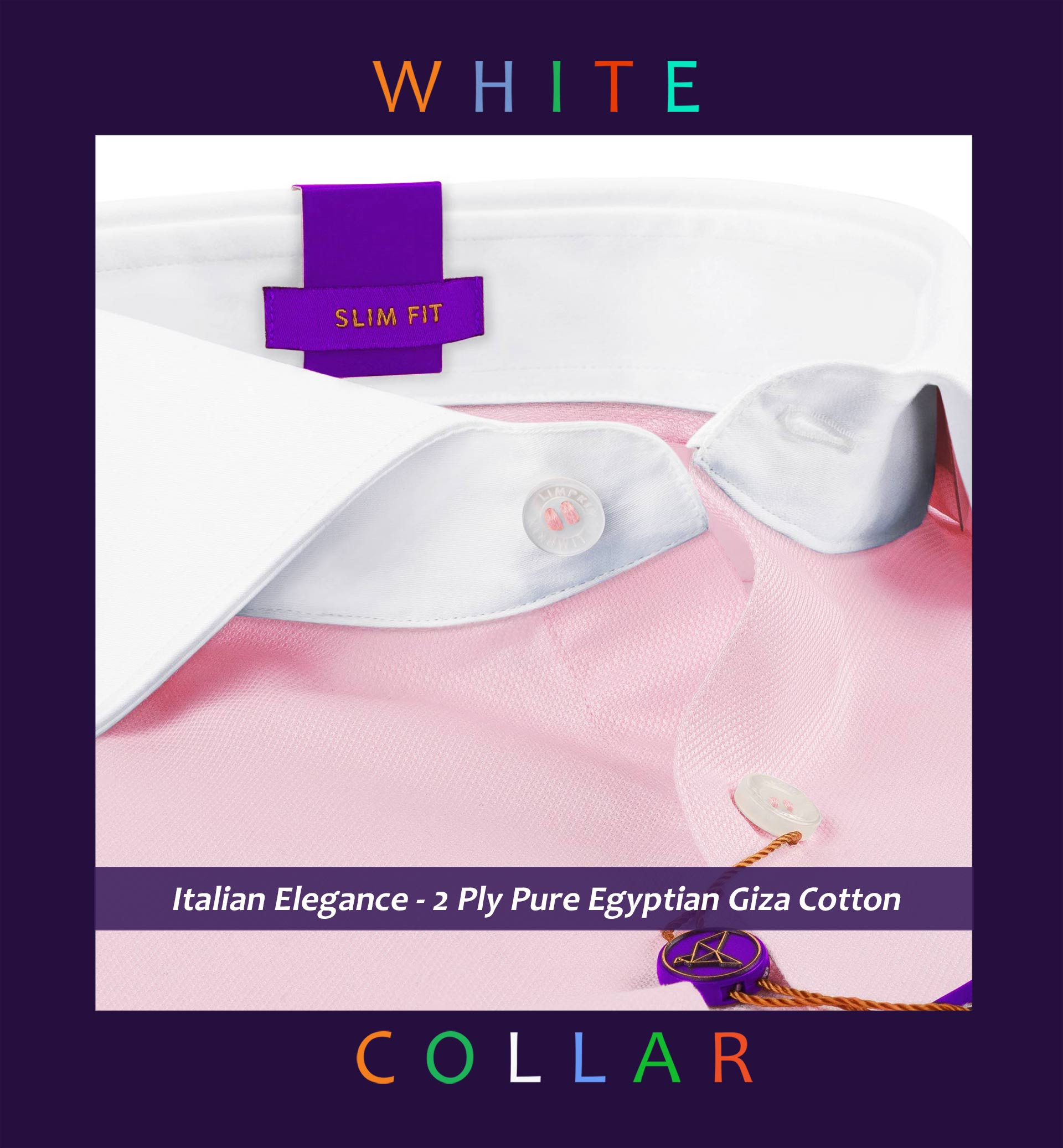 Macedonia- Lemonade Pink Structure- White Collar