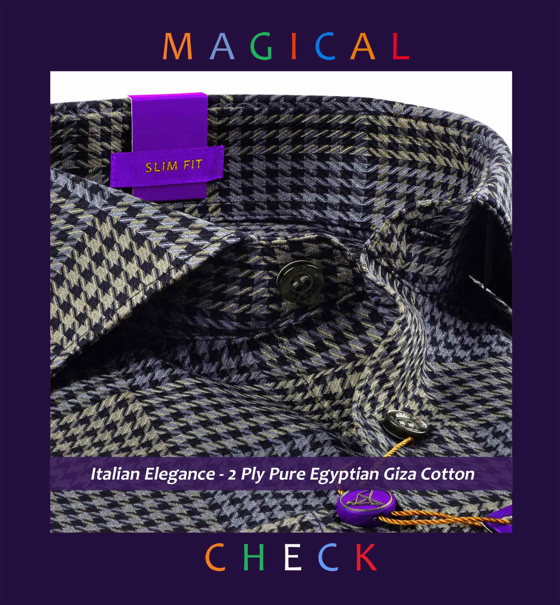 Slovakia- Navy & Beige Magical Check