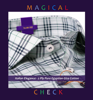 Stockport- Pewter Grey Magical Check