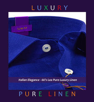 Palermo- Royal Blue Solid Linen