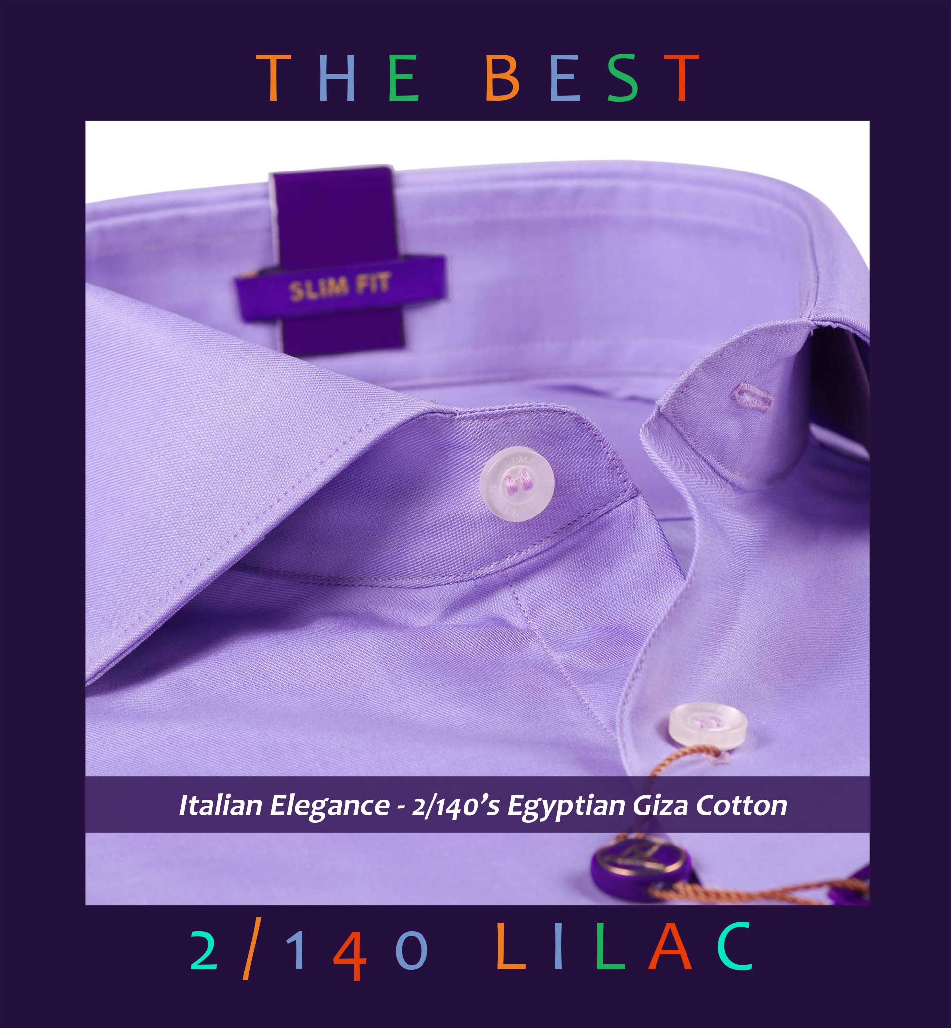 Wellington- The Best Formal Lilac- 2/140 Egyptian Giza Cotton