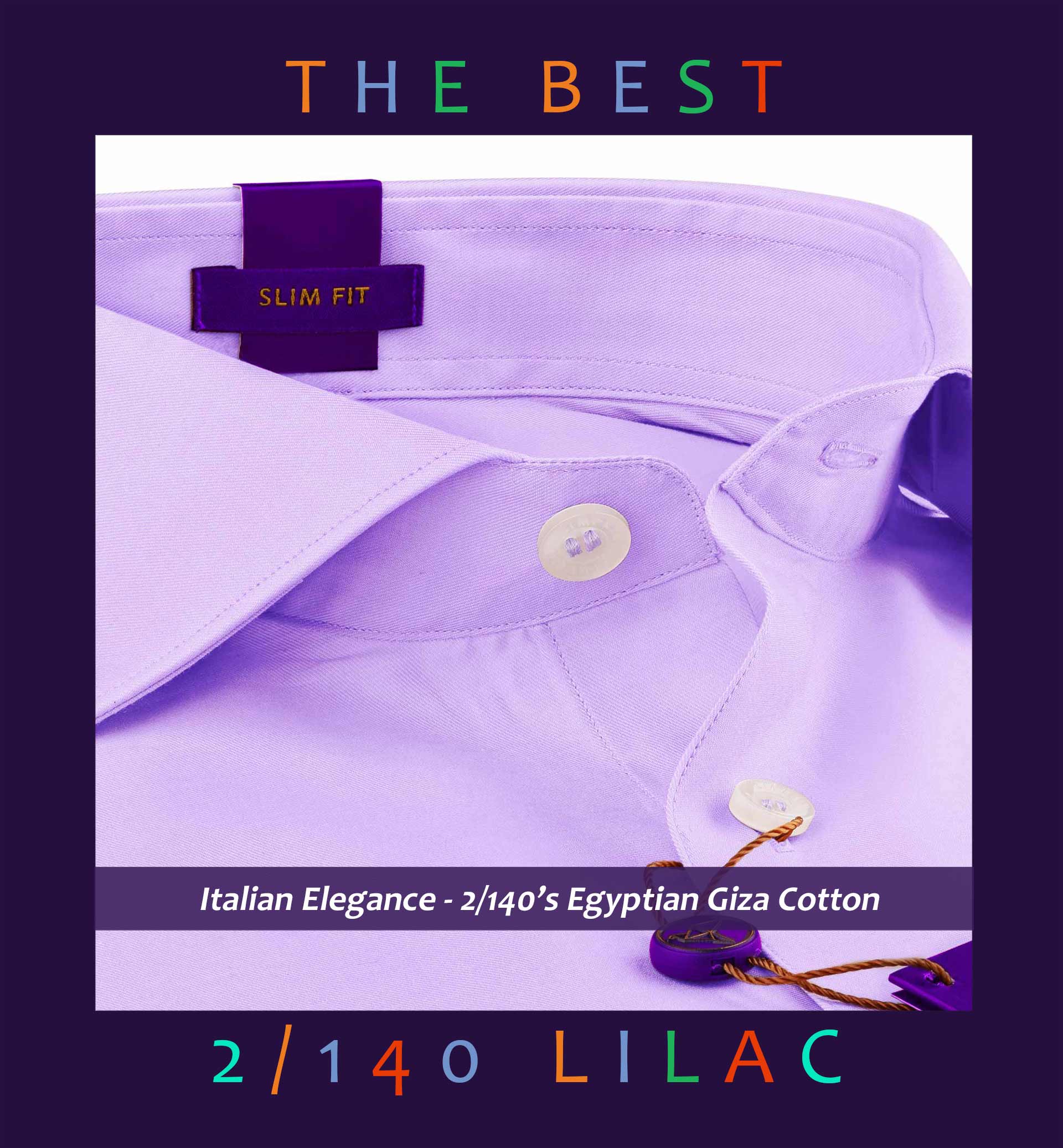 Manchester- The Best Formal Lilac- 2/140 Egyptian Giza Cotton