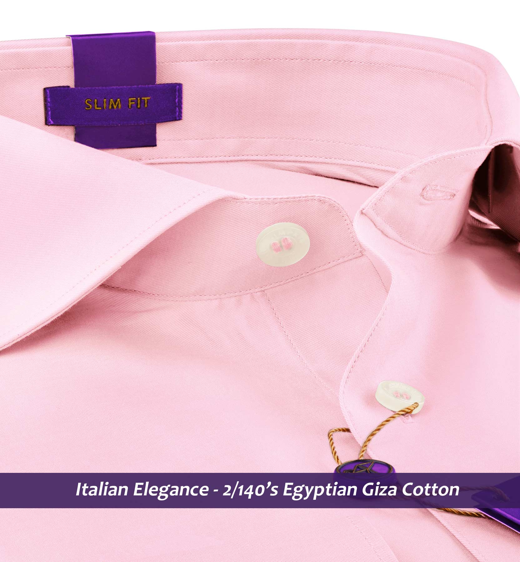 Albania- The Best Formal Pink- 2/140 Egyptian Giza Cotton