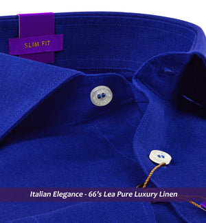 Palermo- Royal Blue Solid Linen