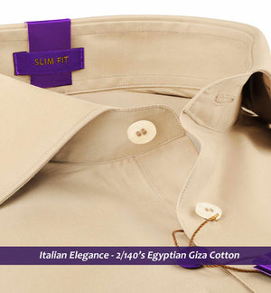 Cupertino- The Best Formal Beige- 2/140 Egyptian Giza Cotton