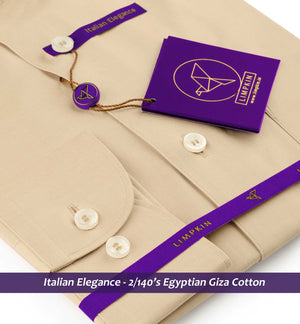 Cupertino- The Best Formal Beige- 2/140 Egyptian Giza Cotton