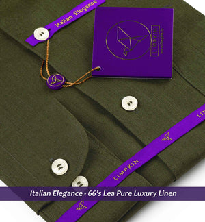 Agrinio- Seaweed Green Solid Linen