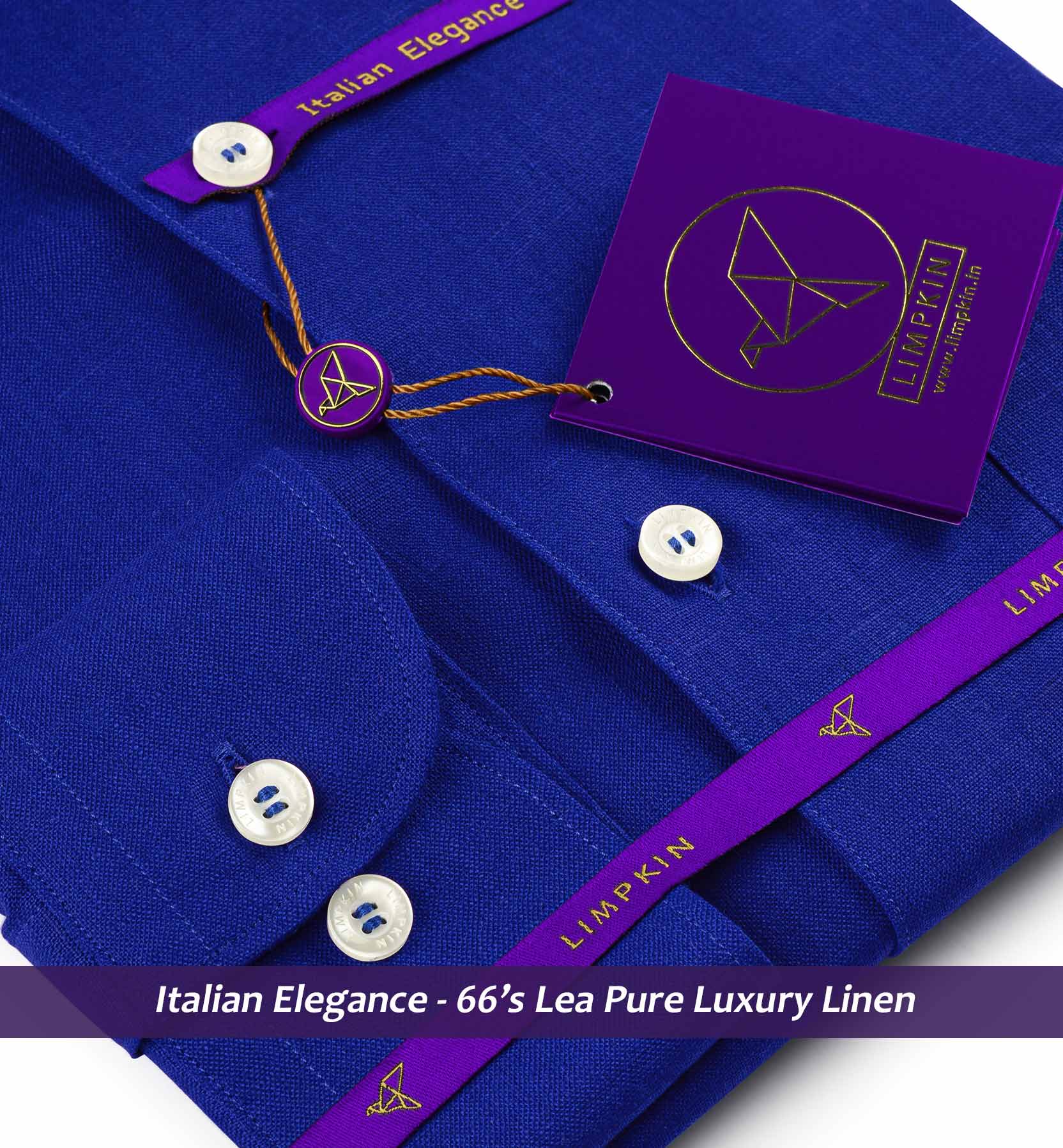 Palermo- Royal Blue Solid Linen