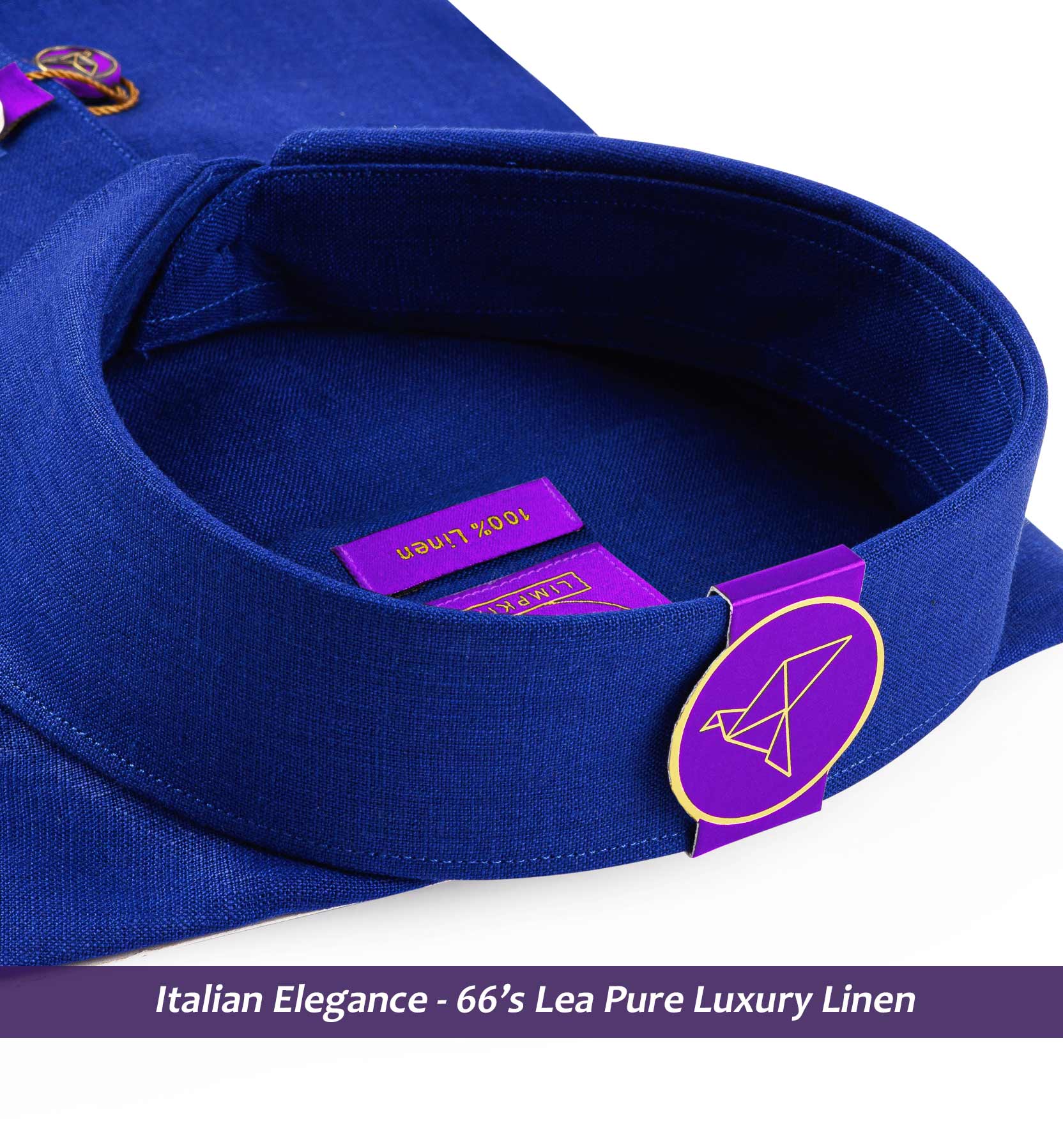 Palermo- Royal Blue Solid Linen