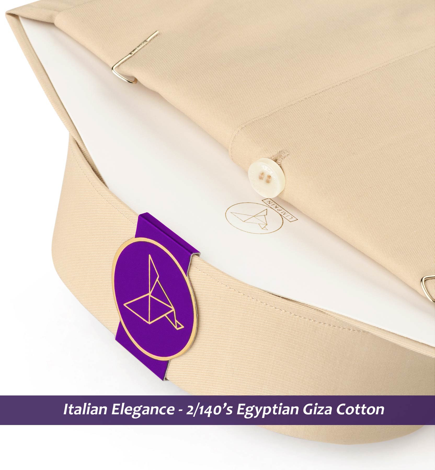 Cupertino- The Best Formal Beige- 2/140 Egyptian Giza Cotton