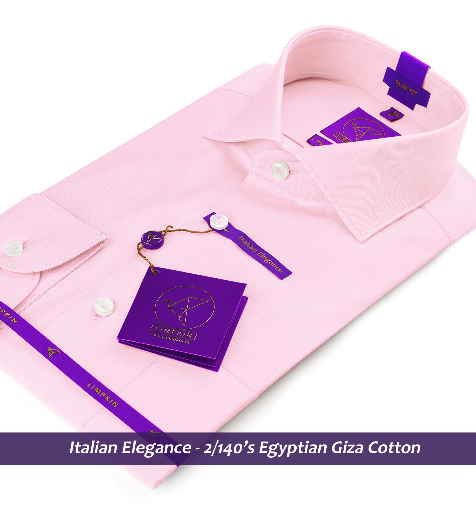 Albania- The Best Formal Pink- 2/140 Egyptian Giza Cotton