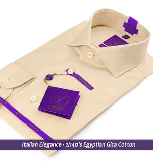 Cupertino- The Best Formal Beige- 2/140 Egyptian Giza Cotton